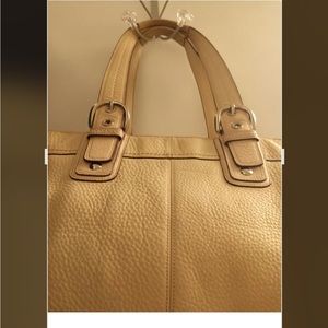 Authentic Vintage Coach shoulder/ hand bag, All Leather, Tan